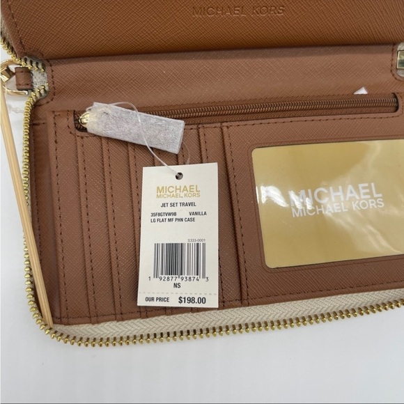 Michael Kors JST LG Flat MF Phone Case Wallet Leather - Picture 6 of 6